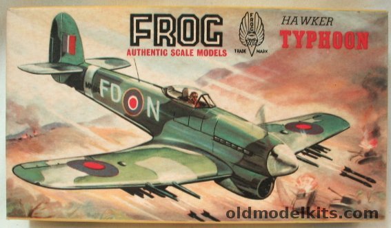 Frog 1/72 Hawker Typhoon, 389P plastic model kit